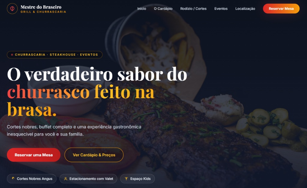 Captura de tela do site Mestre do Braseiro
